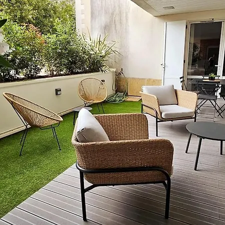 Arcareve - Grand Studio De Standing Avec Terrasse, Jardin Et Acces Direct A La Plage Arcachon Exterior photo