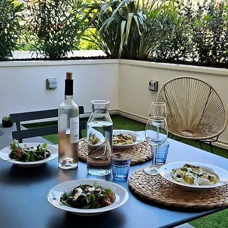 Arcareve - Grand Studio De Standing Avec Terrasse, Jardin Et Acces Direct A La Plage Arcachon Exterior photo